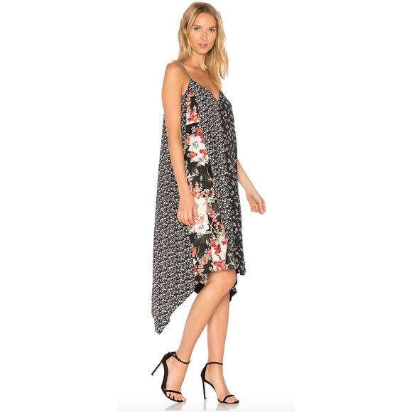 Rag & Bone Londar Midi Dress in‎ Black Floral XS - Picture 2 of 11